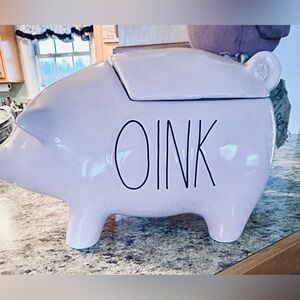 Rae Dunn Pink Pig Canister